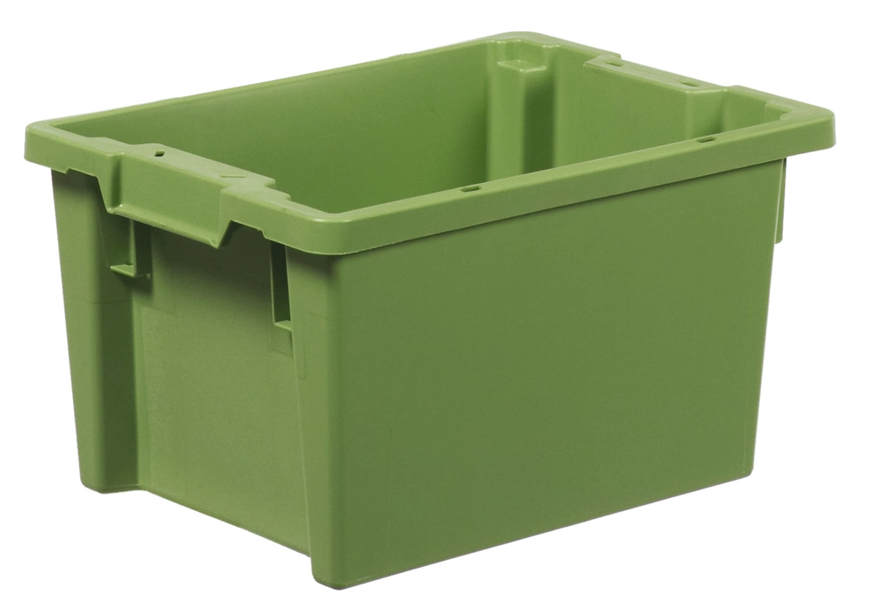Stapelbar plastback 400x300x220 mm 18L Grön
