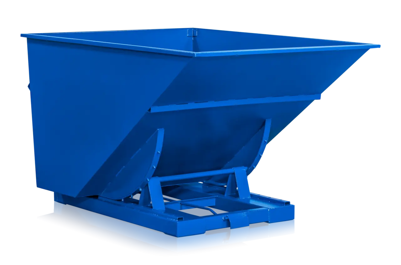 Tippcontainer med tryckplatta Mega 2500L