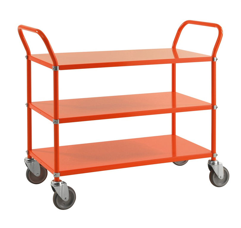 Rullvagn med 3 hyllor Orange