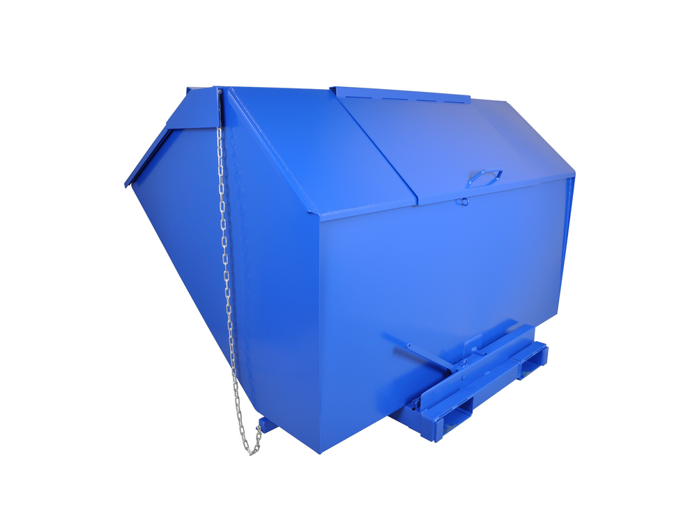 Tippcontainer Högbyggd med lock Standard 450 liter