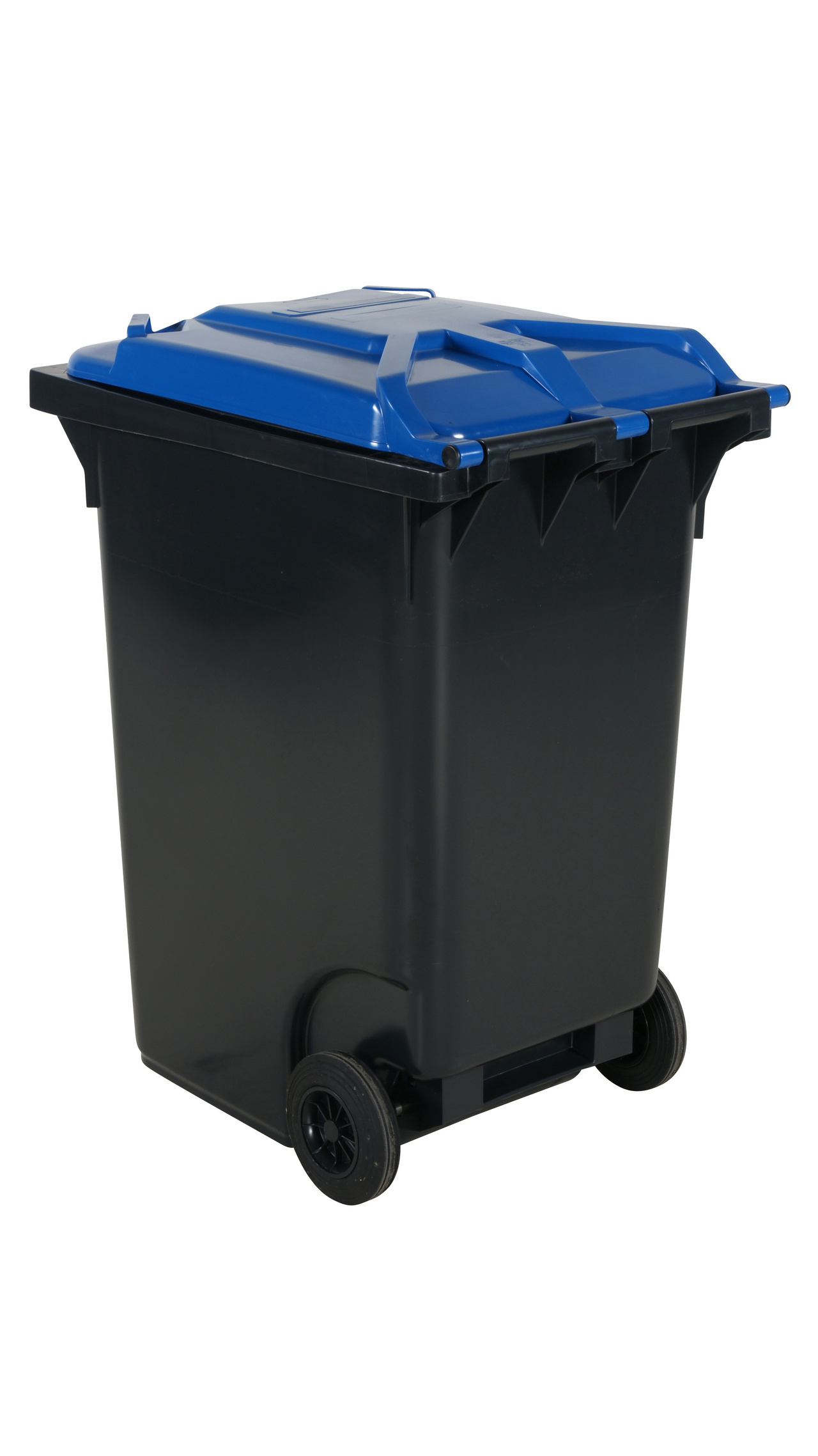 Avfallskärl med färgat Lock, 360 L, Blå