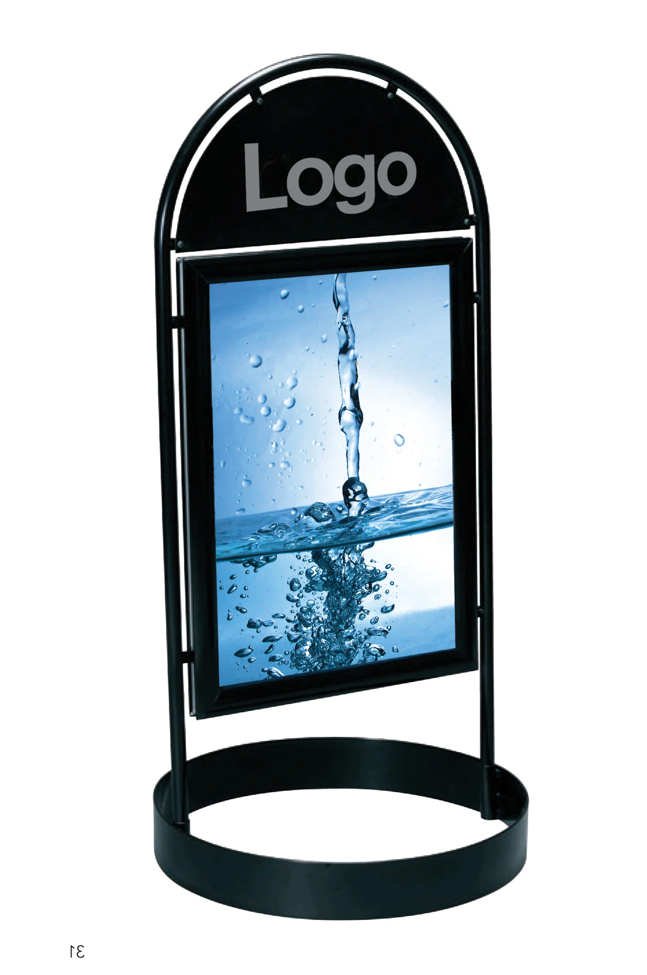 City Sign 50x70 svart