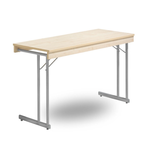 Fällbart bord, Kongress Style Ram 1200 x 600 x 730 silvergrå/ek
