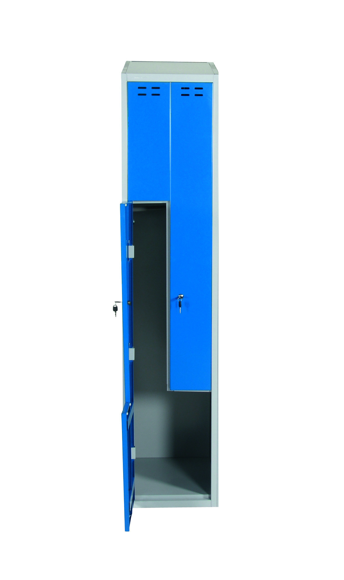 Klädskåp d/Z med 2 dörrar Blå